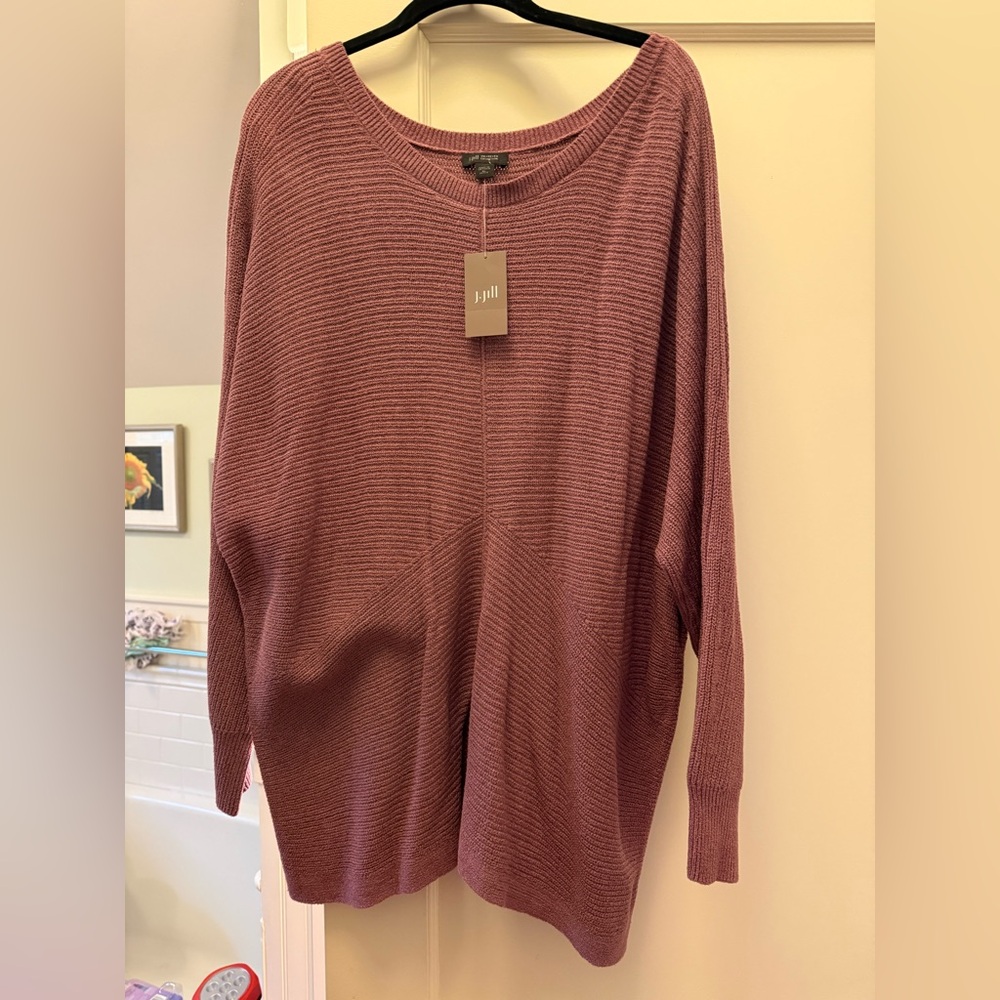 Women's brand new Plum slouchy sweater by J Jill